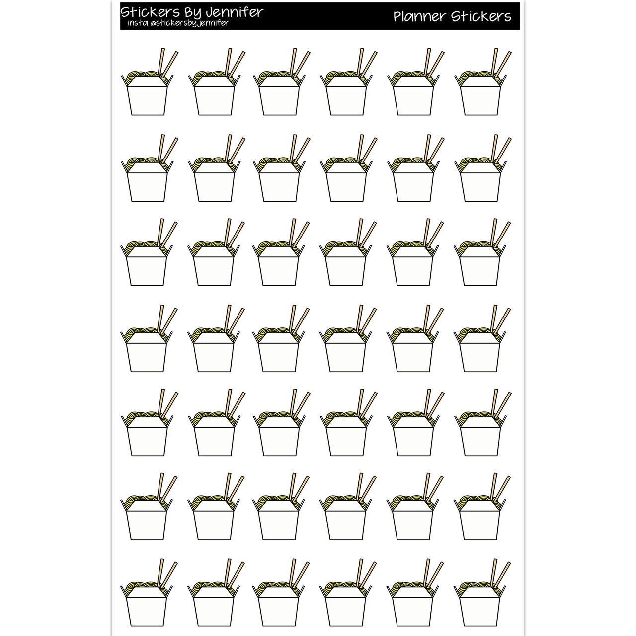 Chinese Food Planner Stickers Scrapbooking Kids DIY Arts Crafting